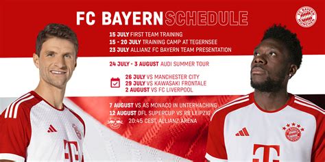 bayern munchen schedule